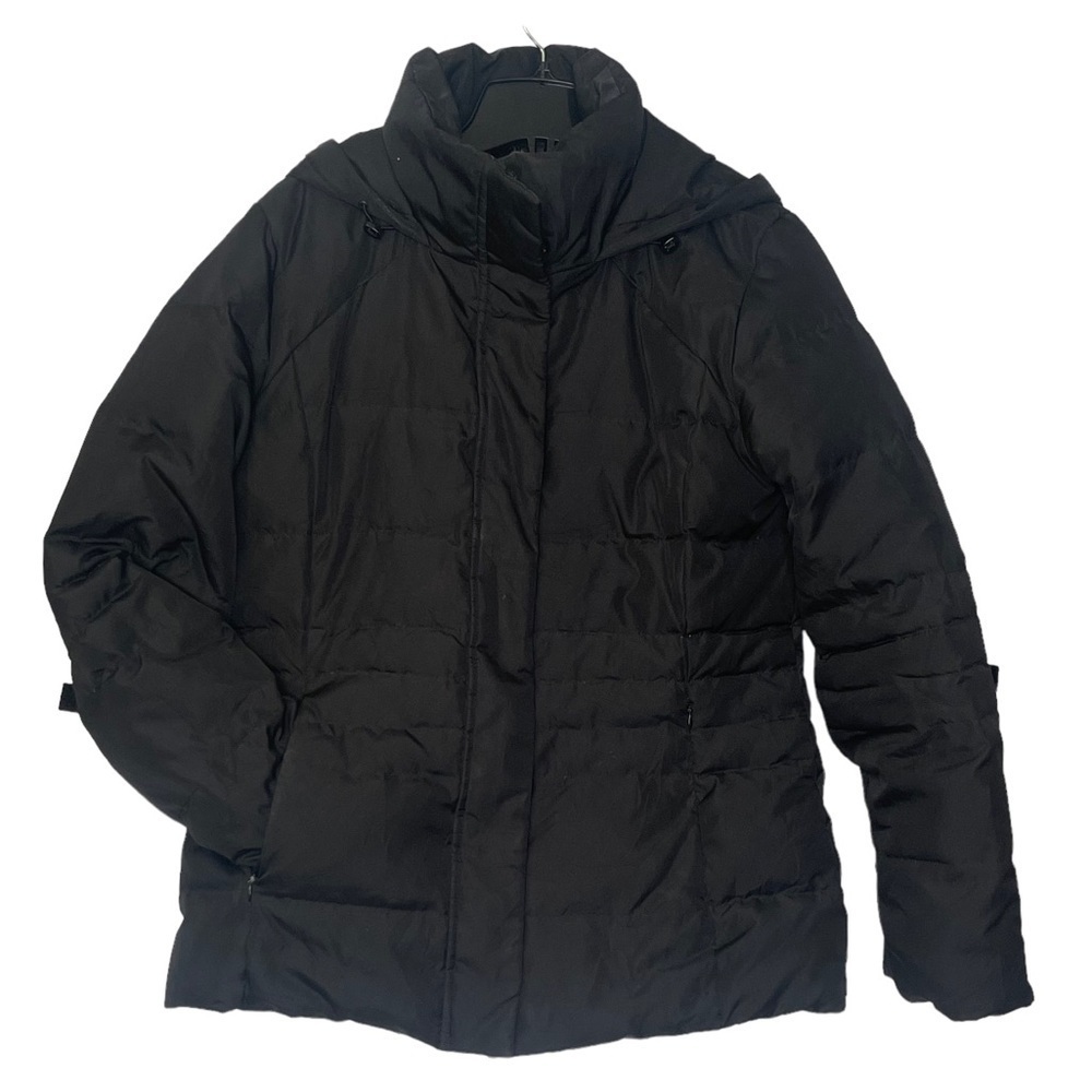 Calvin Klein Women’s Black Mid Length Down Puffer Jacket Winter Jacket Medium